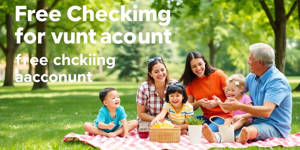 Familie beim Picknick im Park.